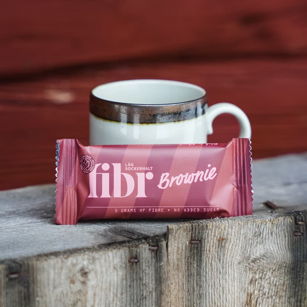 Brownie Fibr Bar 25g Låg Sockerhalt - image 2