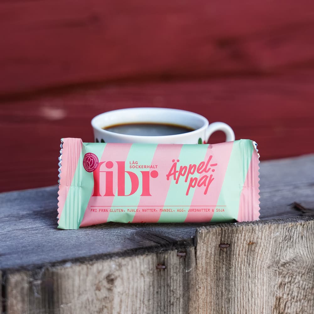 Äppelpaj Fibr Bar 25g Låg Sockerhalt - image 2