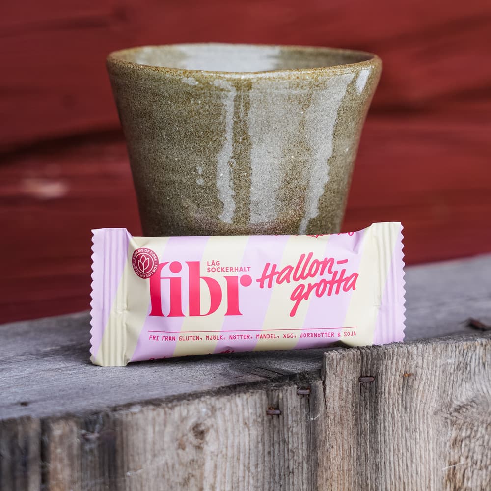 Hallongrotta Fibr Bar 25g Låg Sockerhalt - image 2
