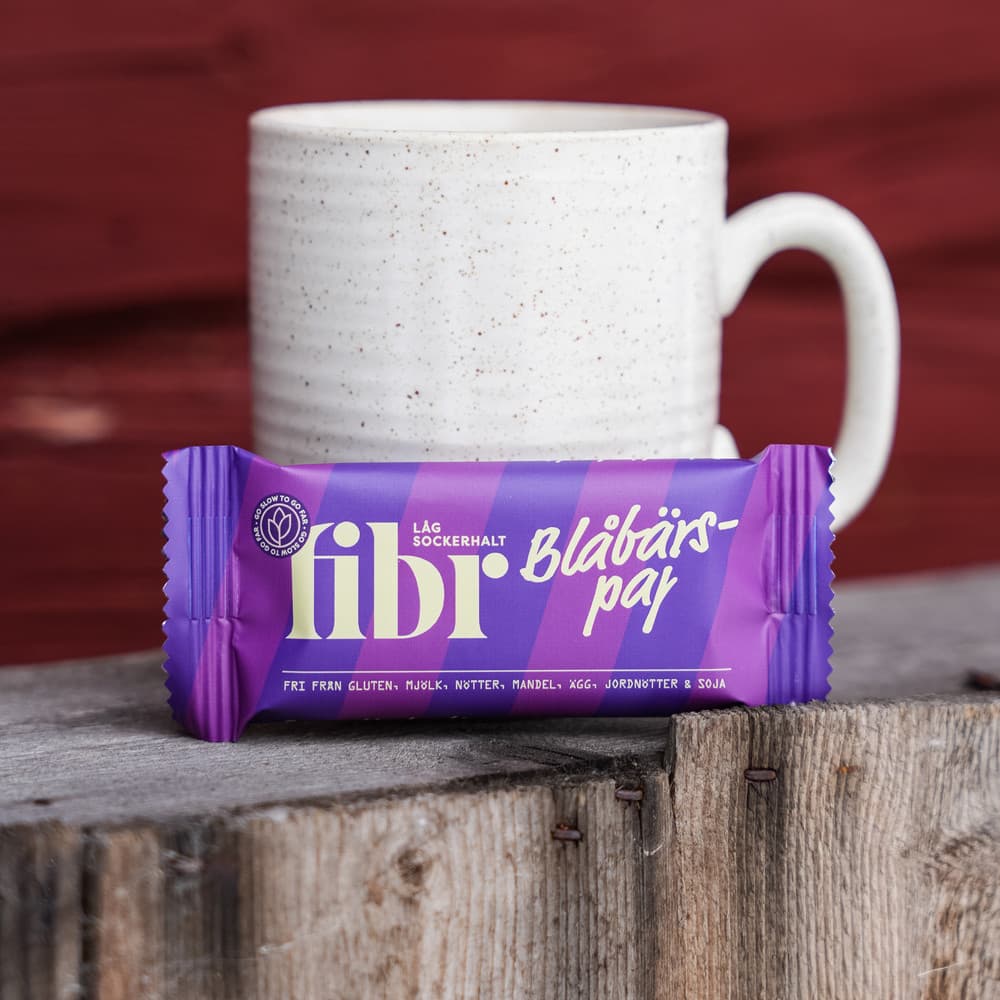 Blåbärspaj Fibr Bar 25g Låg Sockerhalt - image 2