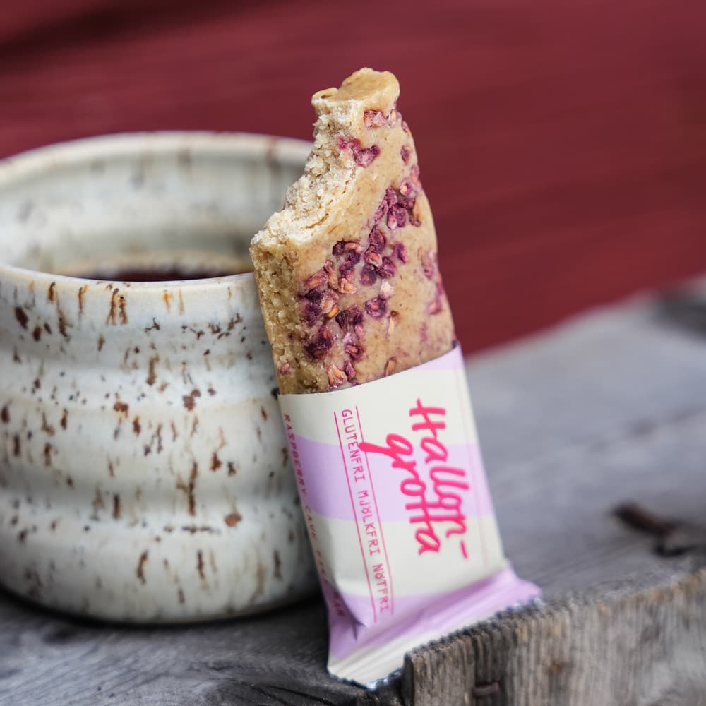 Hallongrotta Fibr Bar 40g Låg Sockerhalt - image 1