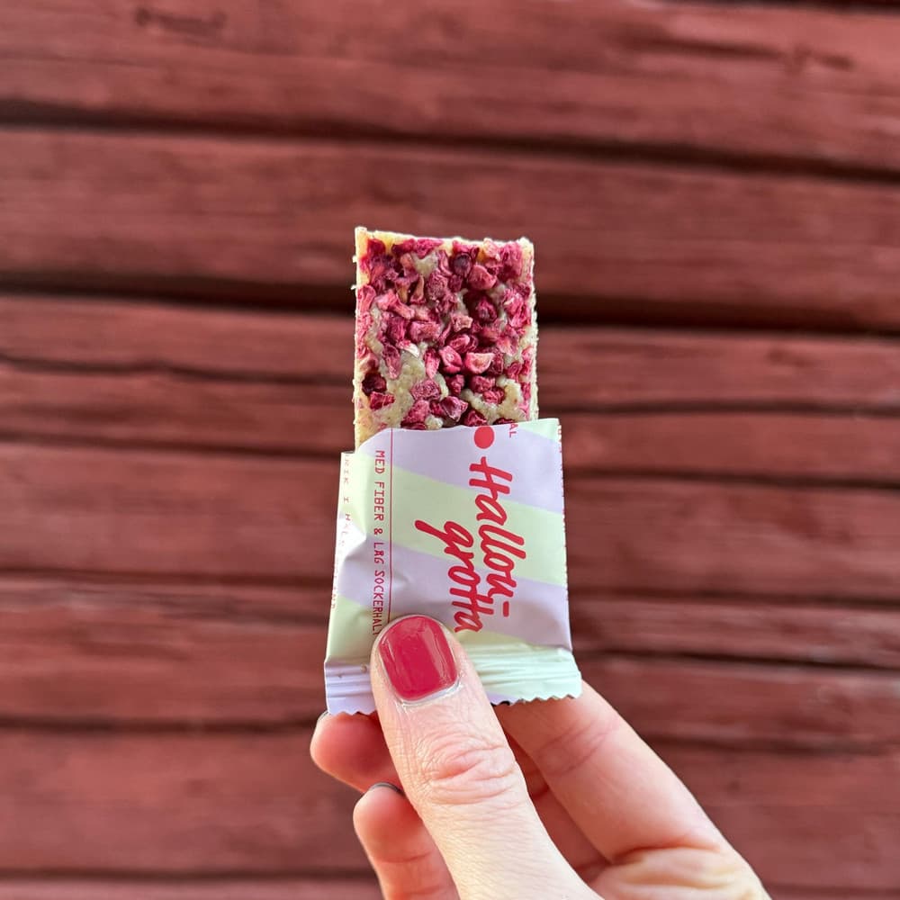 Hallongrotta Fibr Bars 25-pack Låg Sockerhalt - image 1