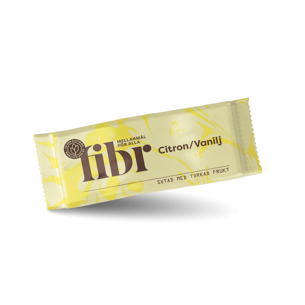 Citron/Vanilj Fibr Bar 25g Utan Tillsatt Socker - image 2