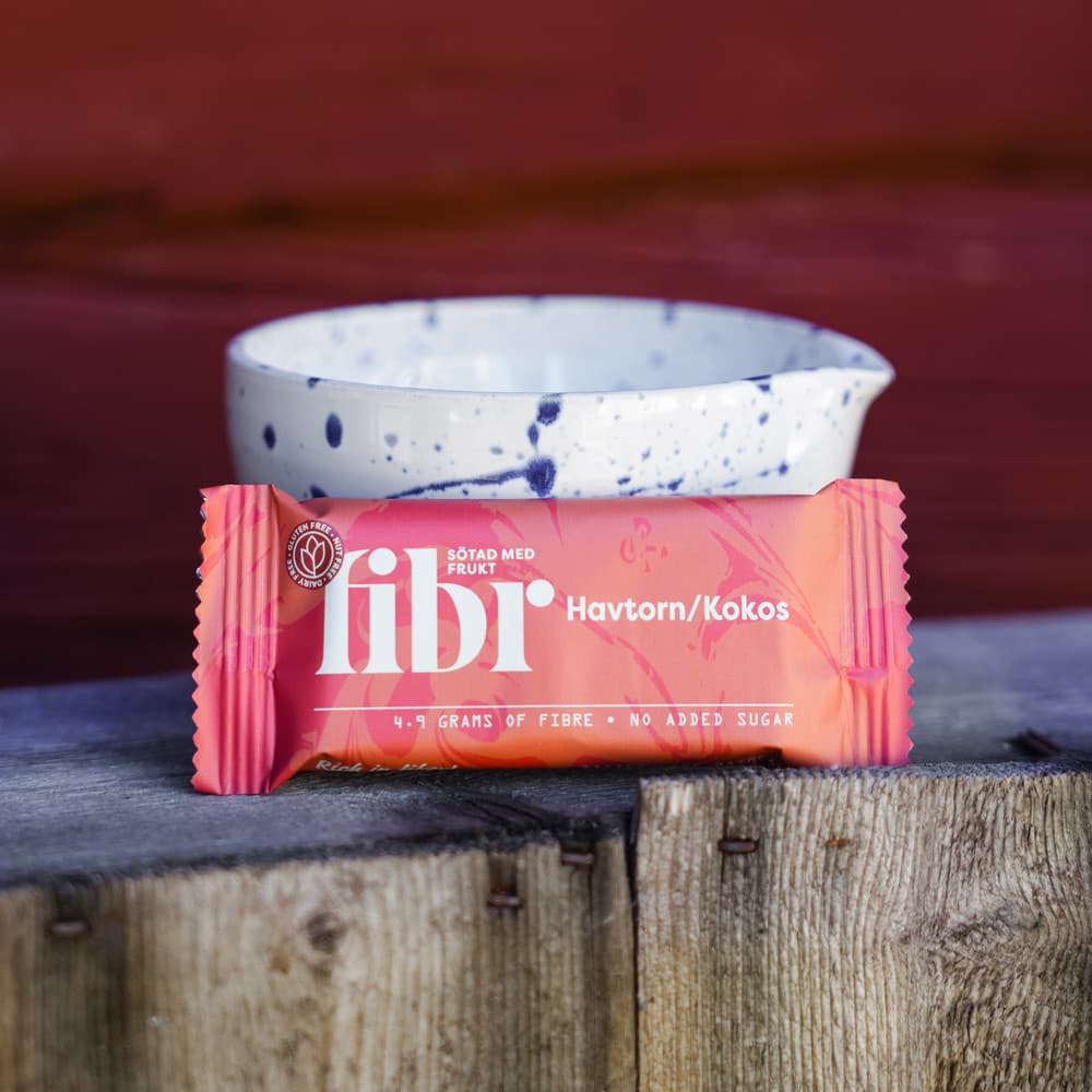 Havtorn/Kokos Fibr Bar 25g Utan Tillsatt Socker - image 1